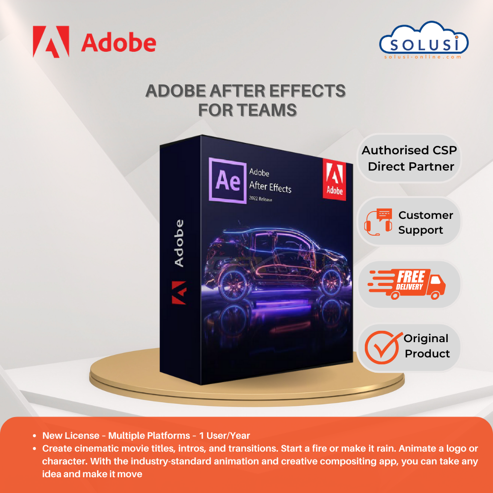 Harga Jual Lisensi Efek Sinematik Visual Dan Motion Graphics - Adobe After Effects For Teams Original 2023 | Solusi Online Harga Jual Lisensi Efek Sinematik Visual Dan Motion Graphics - Adobe After Effects For Teams Original 2023 | Solusi Online