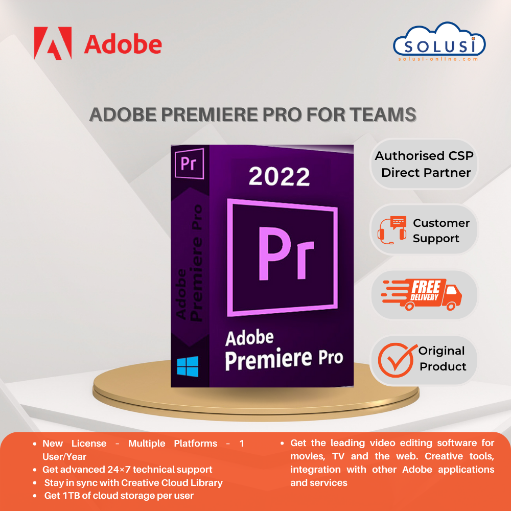 Harga Jual Lisensi Editing Video Adobe Premiere Pro For Teams