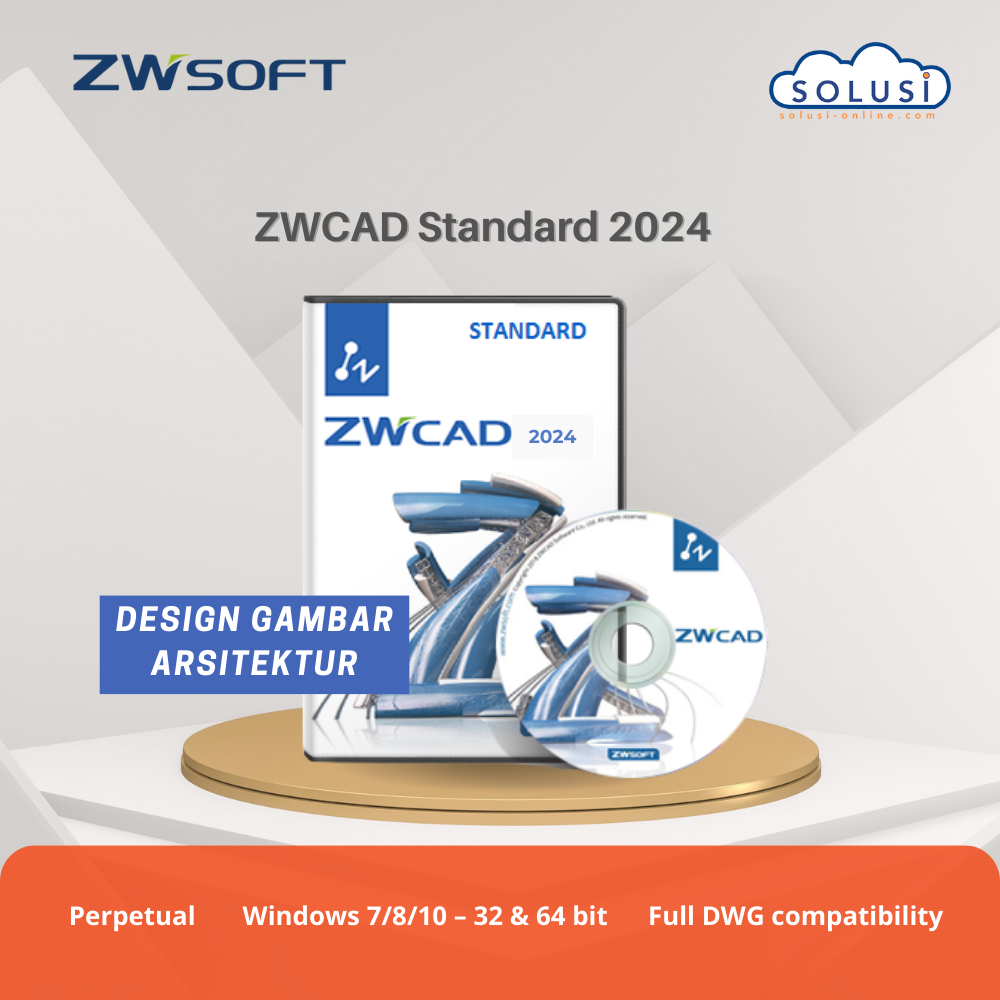 Harga Jual Lisensi ZWCAD Standard 2024 Original 2024 Solusi Online