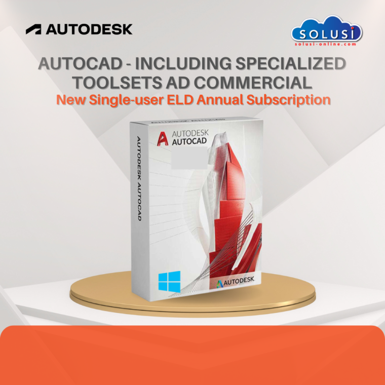 AutoCAD - including specialized toolsets AD Commercial New Single-user ELD Annual Subscription
