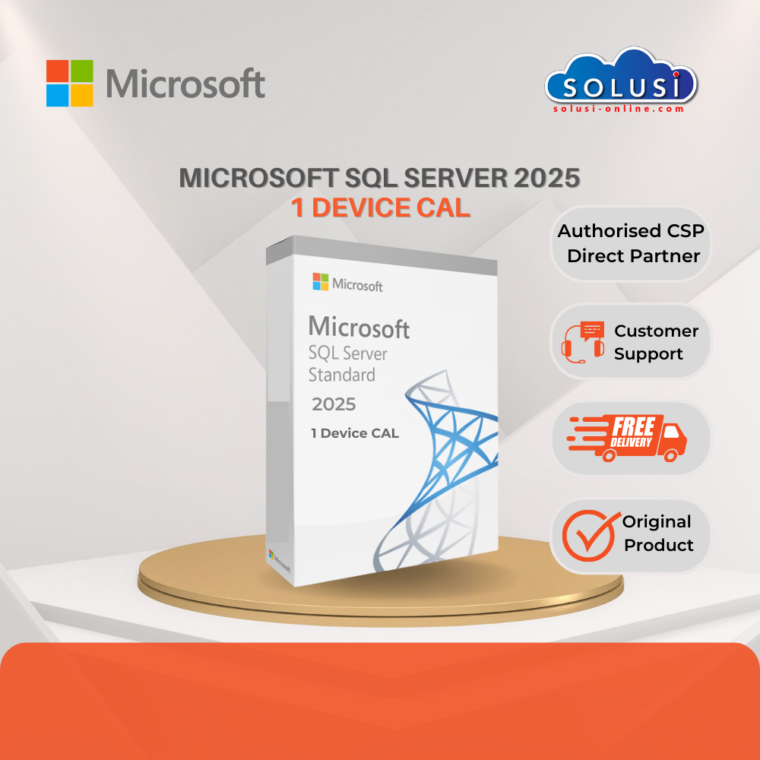 Harga Jual Lisensi Microsoft SQL Server 2025 - 1 Device CAL Original ...