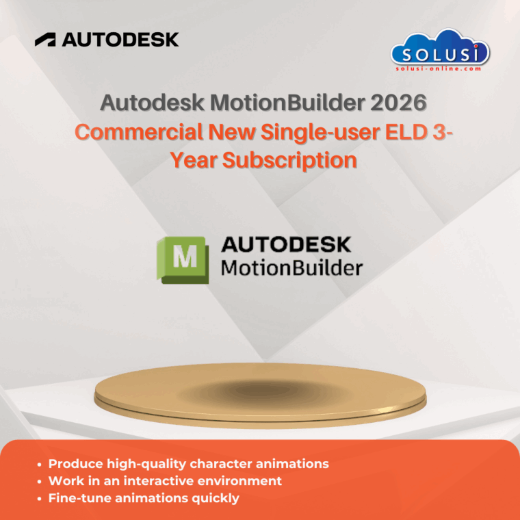 Solusi Online Autodesk MotionBuilder 2026 3 Year