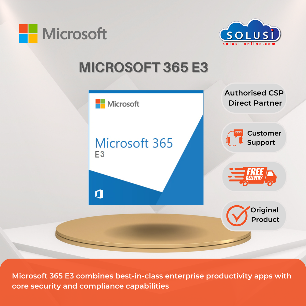 Harga Jual Lisensi Microsoft 365 E3 Original 2024 | Solusi Online