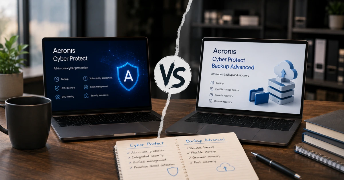 Acronis Cyber Protect vs Acronis Cyber Protect Backup Advanced